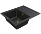Кухонная кварцевая мойка LIRA LMP 02.55 BLACK Черный 1