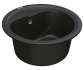 Кухонная круглая мойка POLO PMR 01.45 BLACK Черный 1