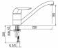 Змішувач для кухні Nobili Gulliver ga GA26113-1 CR 1